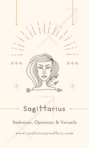 Sagittarius Crystal Zodiac Candle