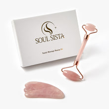 Load image into Gallery viewer, Rose Quartz Crystal Facial Beauty Set
