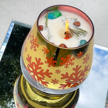 Load image into Gallery viewer, Christmas Snow XL Crystal Candle