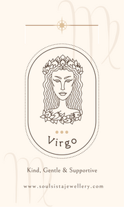 Virgo Crystal Zodiac Candle