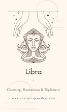 Load image into Gallery viewer, Libra Crystal Zodiac Candle
