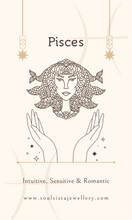 Load image into Gallery viewer, Pisces Zodiac Crystal Candle