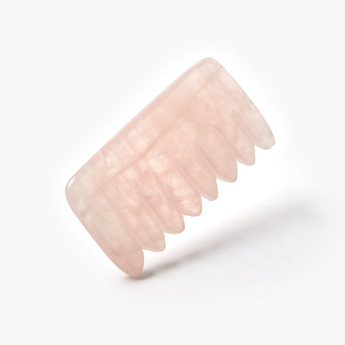 Rose Quartz Crystal Comb