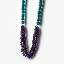 Load image into Gallery viewer, Turquoise &amp; Amethyst Crystal Mala