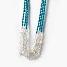 Load image into Gallery viewer, Turquoise &amp; Clear Quartz Mala